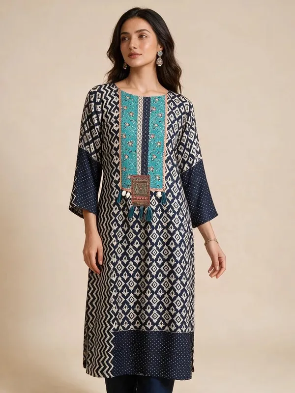 Muslin_Printed_Suit_for_Women_-_Blue_Casual_with_Neck_Detailing_|_Daily_Wear
