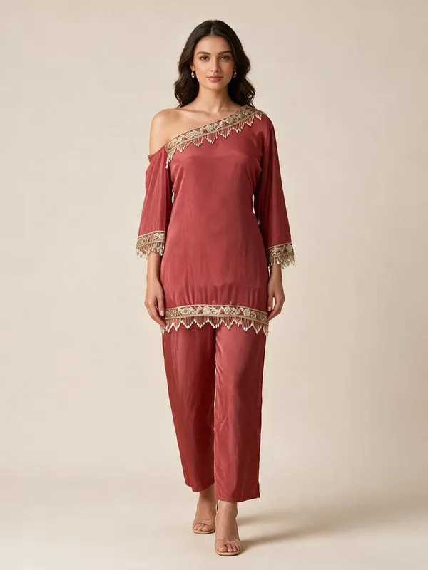 A-Line_Suit_Set_for_Women_-_Peach_Pink_Crepe_Kurti_Pant_Dupatta_|_Festive_Wear