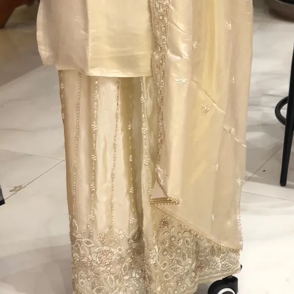 Suit_Set_for_Women_-_Ivory_Shimmer_with_Heavy_Hand_Work_Bottom_|_Wedding_Wear