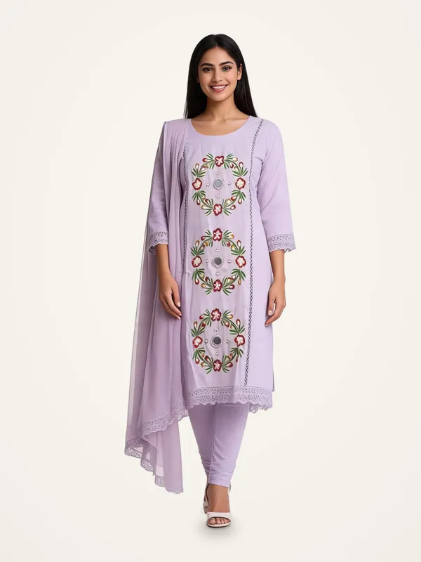 Hand_Painted_Cotton_Suit_for_Women_-_Light_Lavender_with_Hand_Work_|_Daily_Wear
