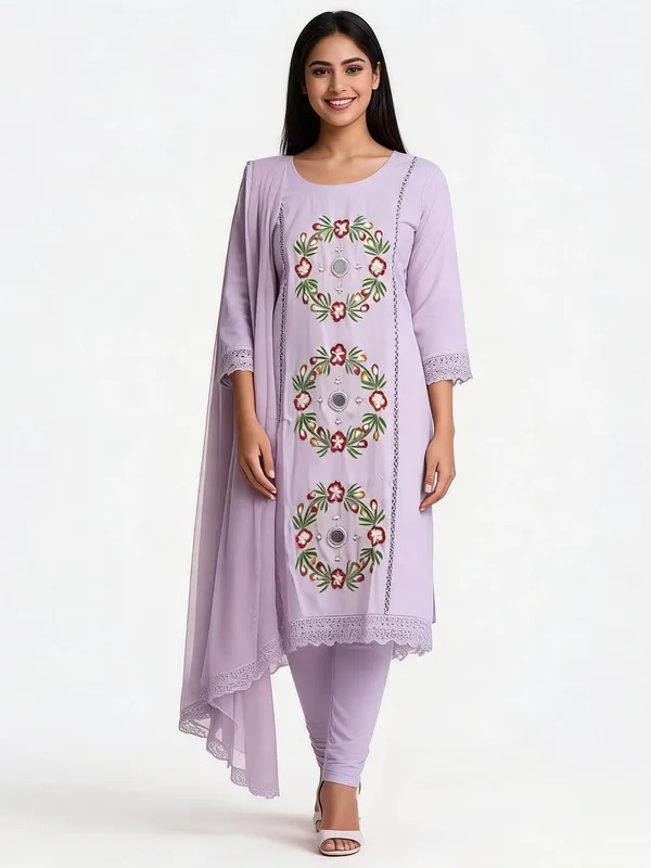 Hand_Painted_Cotton_Suit_for_Women_-_Light_Lavender_with_Hand_Work_|_Daily_Wear