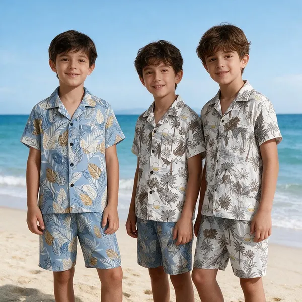 FINEWAVE_Boys_Casual_Shirt_Shorts