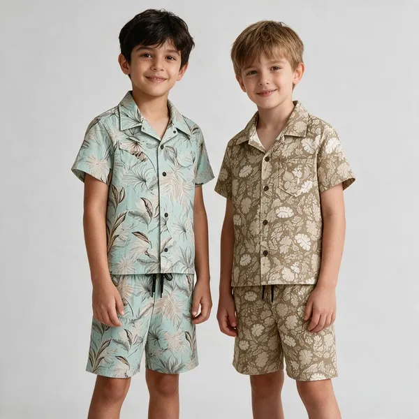 FINEWAVE_Boys_Casual_Shirt_Shorts