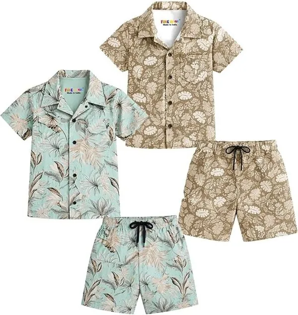 FINEWAVE_Boys_Casual_Shirt_Shorts