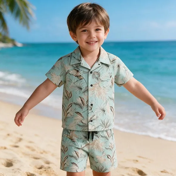 FINEWAVE_Boys_Casual_Shirt_Shorts