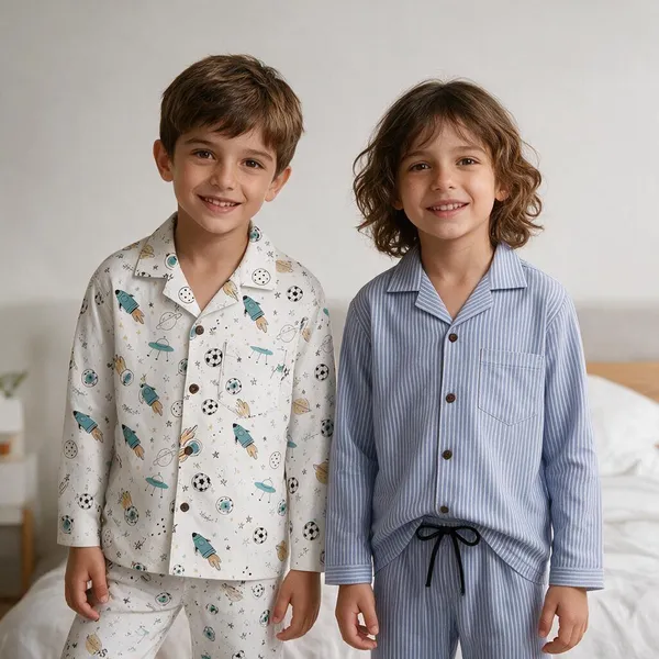 Printed_And_Striped_Kids_Full_Sleeve_Pajama_Set