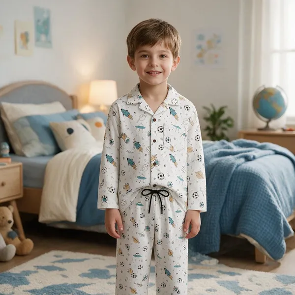 Printed_And_Striped_Kids_Full_Sleeve_Pajama_Set
