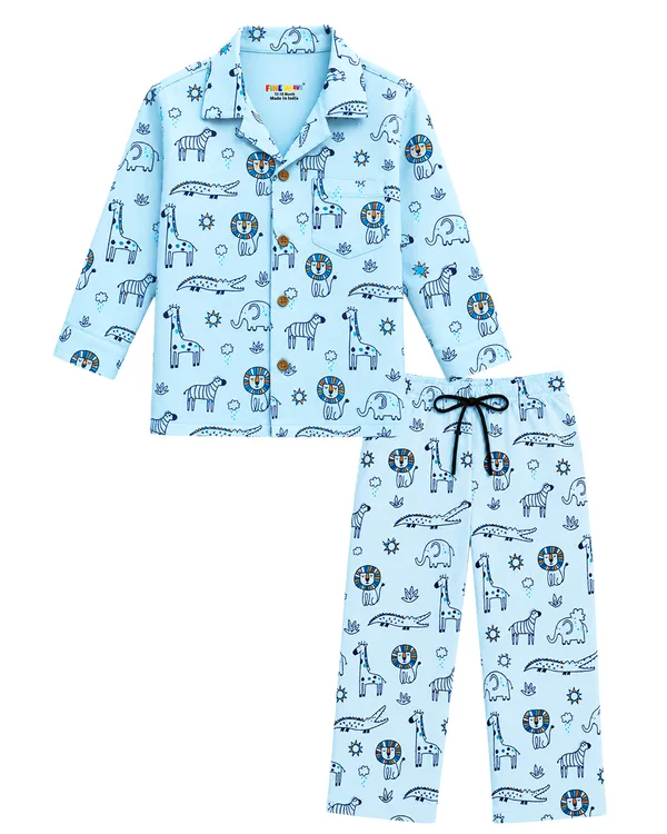 Light_Blue_Printed_Pajama_Set_for_Kids_-_Pack_of_2