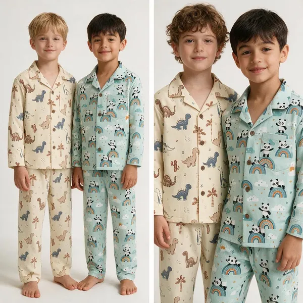 Multicolor_Printed_Pajama_Sets_for_Kids