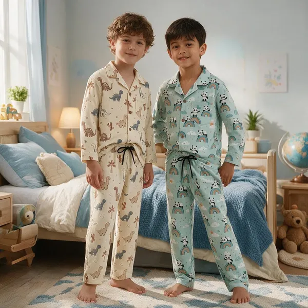 Multicolor_Printed_Pajama_Sets_for_Kids