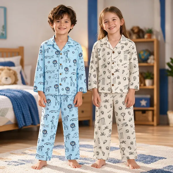 Light_Blue_Printed_Pajama_Set_for_Kids_-_Pack_of_2