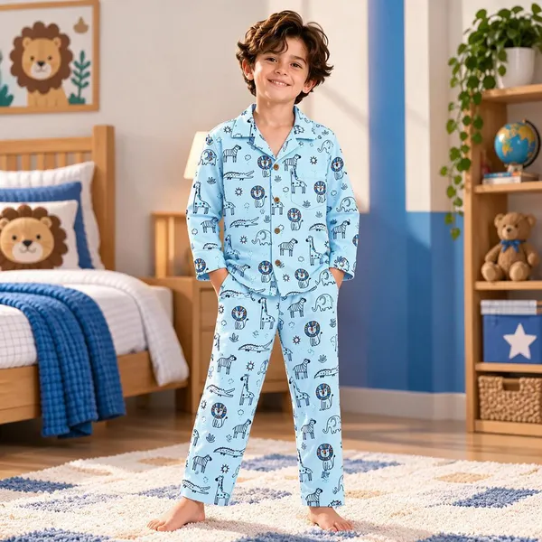 Light_Blue_Printed_Pajama_Set_for_Kids_-_Pack_of_2