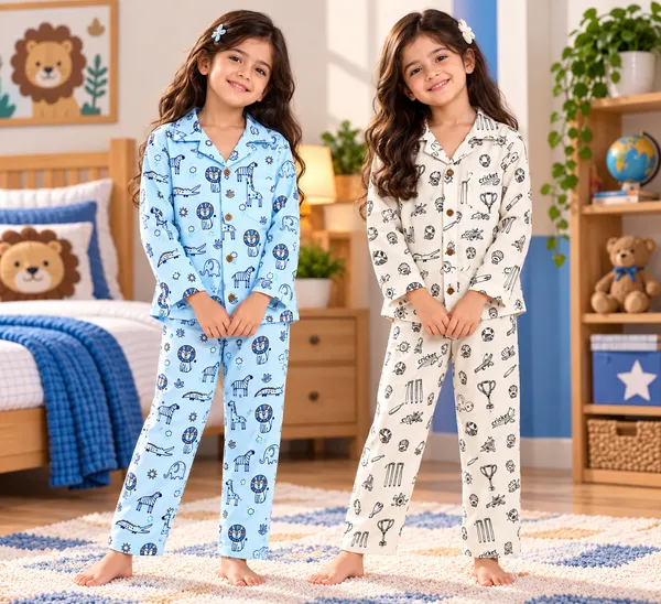 Cream_and_Blue_Printed_Pajama_Set_for_Girls-_Pack_of_2