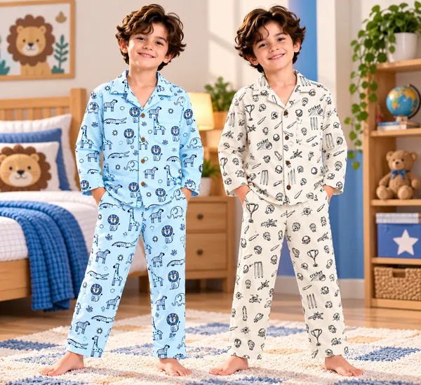 Cream_Printed_Pajama_Set_for_Boys_-_Pack_of_2