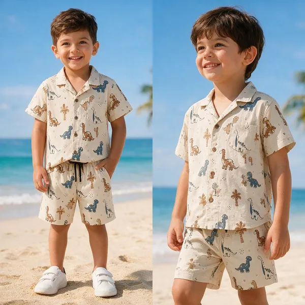 FITWAVEHOSIERY_Boys_Casual_Shirt_Shorts