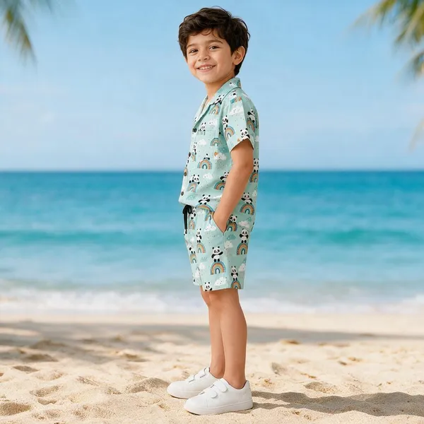 FitWave_Boys_Casual_Shirt_Shorts