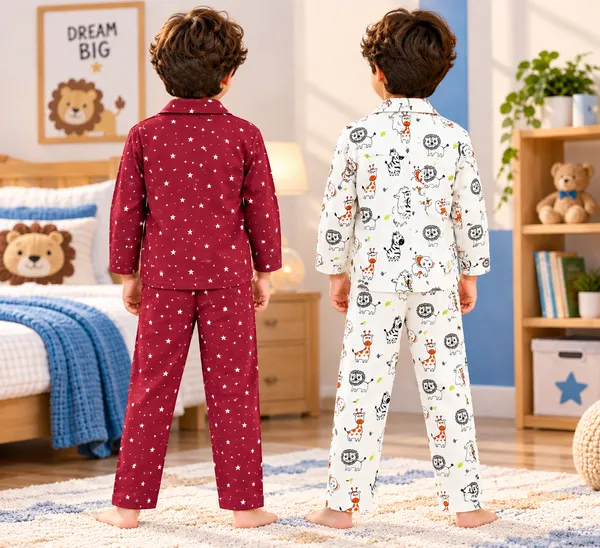 White_Cotton_Printed_Night_Suit_Set_for_Boys_-_Pack_of_2