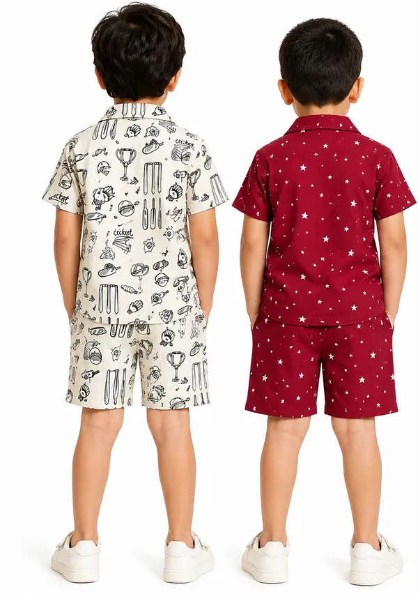 FitWave_Boys_Casual_Shirt_Shorts