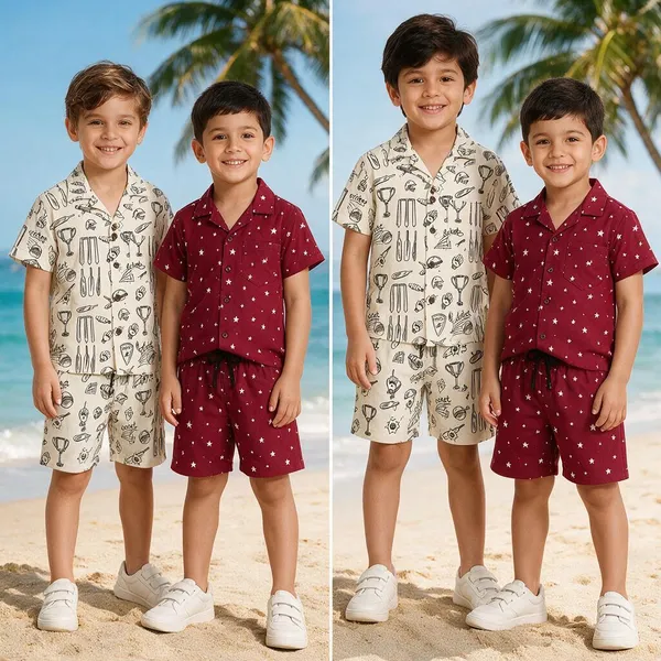 FitWave_Boys_Casual_Shirt_Shorts