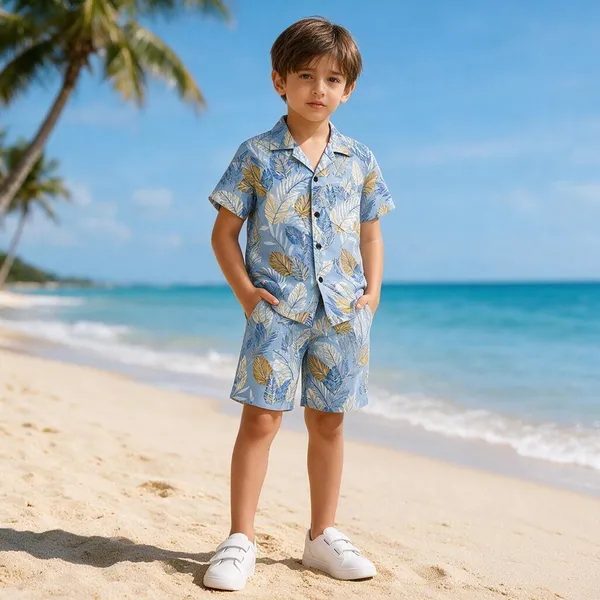fitwavehosier_Boys_Casual_Shirt_Shorts_(Multicolor)