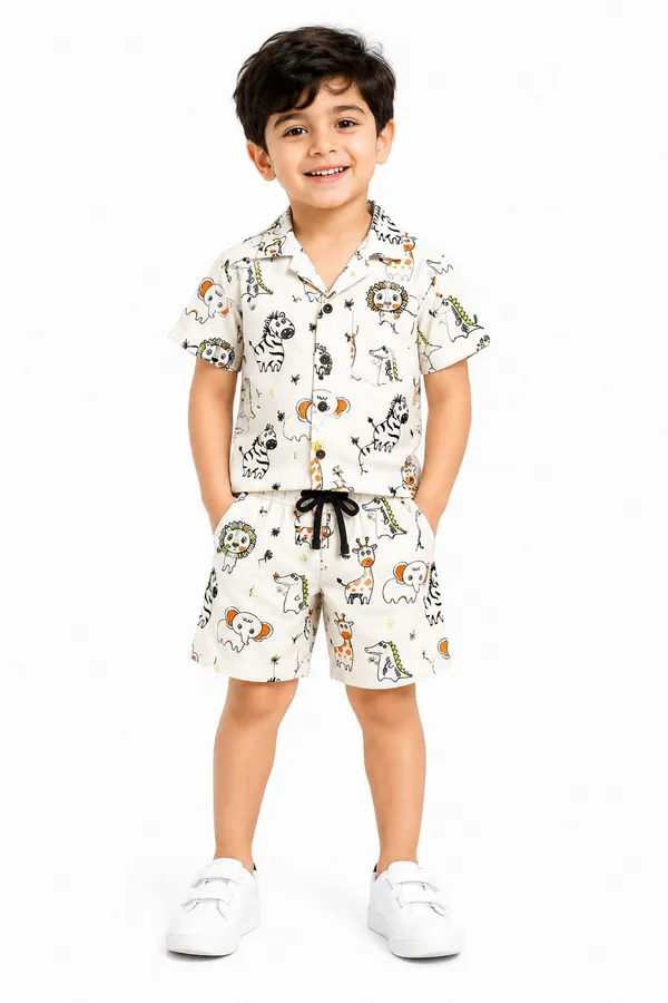 FitWave_Boys_Casual_Shirt_Shorts