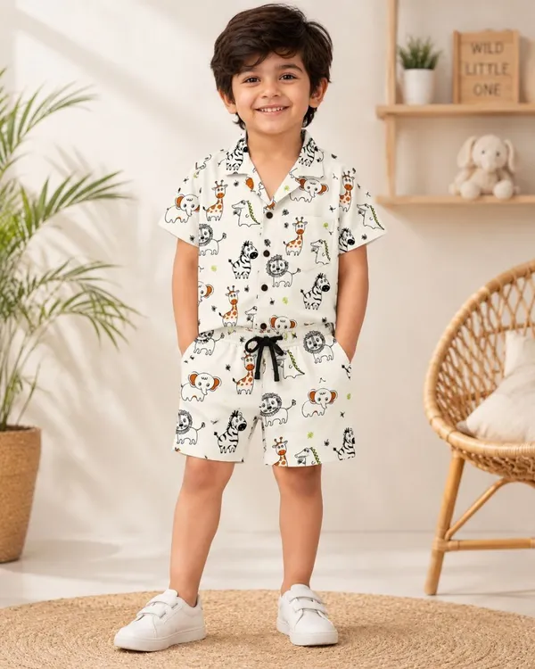 FitWave_Boys_Casual_Shirt_Shorts