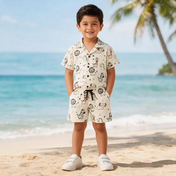 FitWave_Boys_Casual_Shirt_Shorts