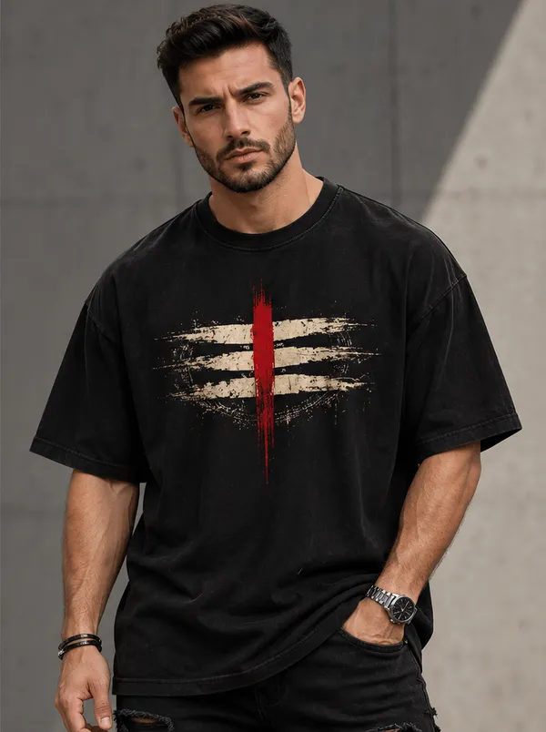 Black_Cotton_Oversized_Blend_T_Shirt_For_Unisex