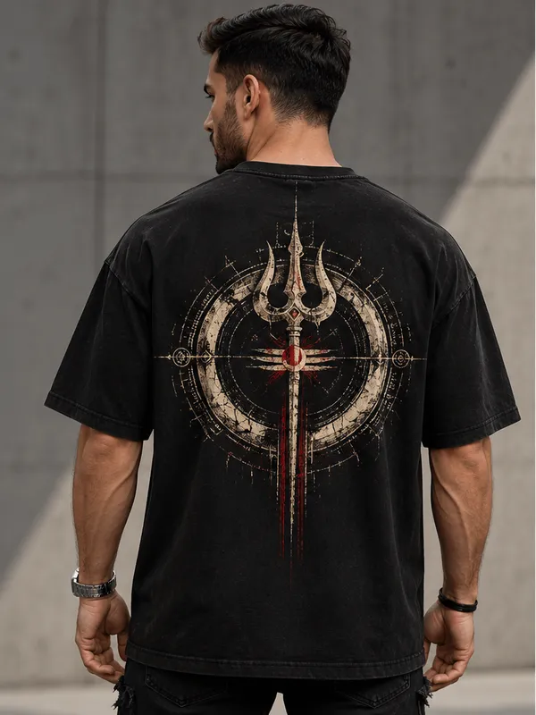 Black_Cotton_Oversized_Blend_T_Shirt_For_Unisex