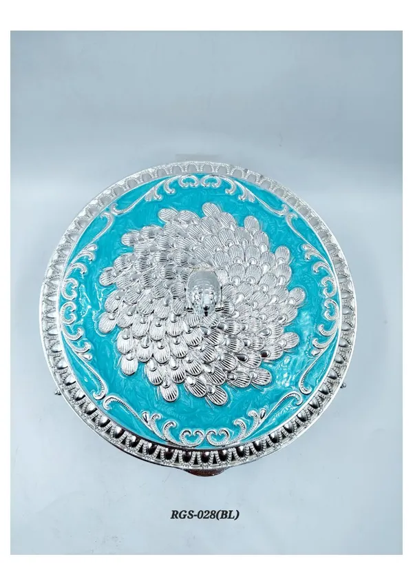 Metal_Ornate_Peacock_Design_Compartment_Dry_Fruit_Box