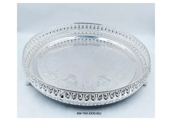 Metal_Traditional_Floral_Embossed_Pooja_Thali