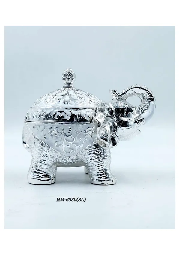 Metal_Decorative_Elephant_Pattern_Covered_Serving_Bowl