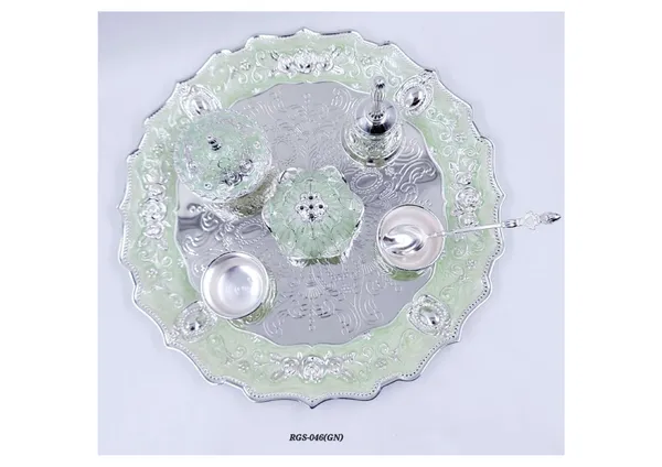 Metal_Traditional_Floral_Pooja_Thali_Set_Silver