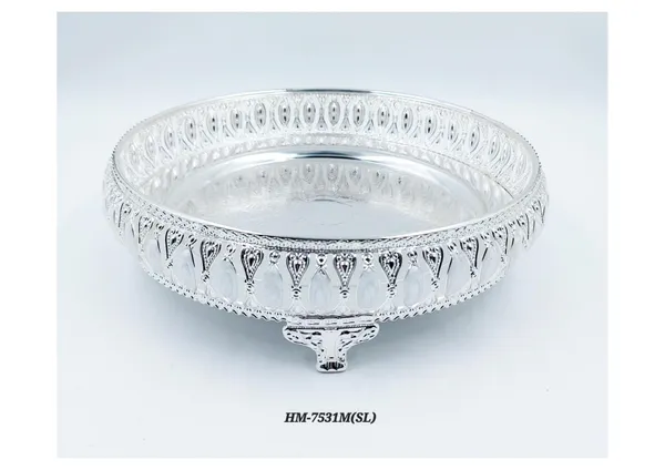 Metal_Traditional_Ornate_Pattern_Pedestal_Fruit_Bowl