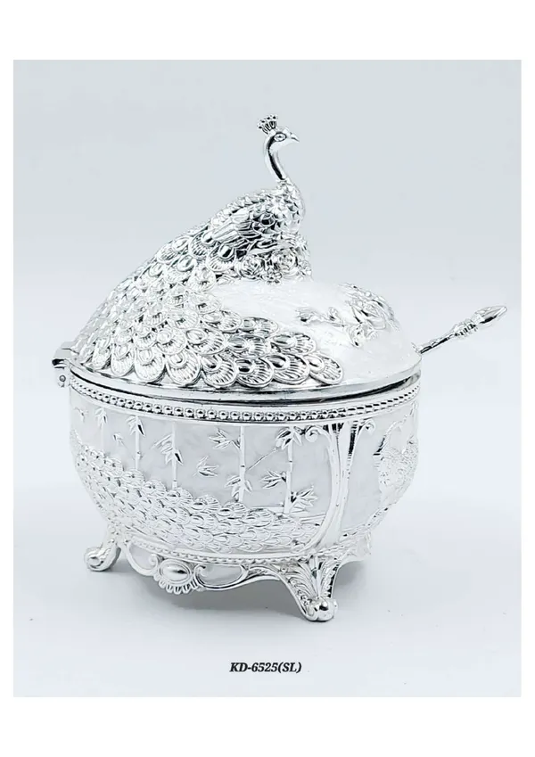 Metal_Ornate_Peacock_Design_Lidded_Serving_Bowl