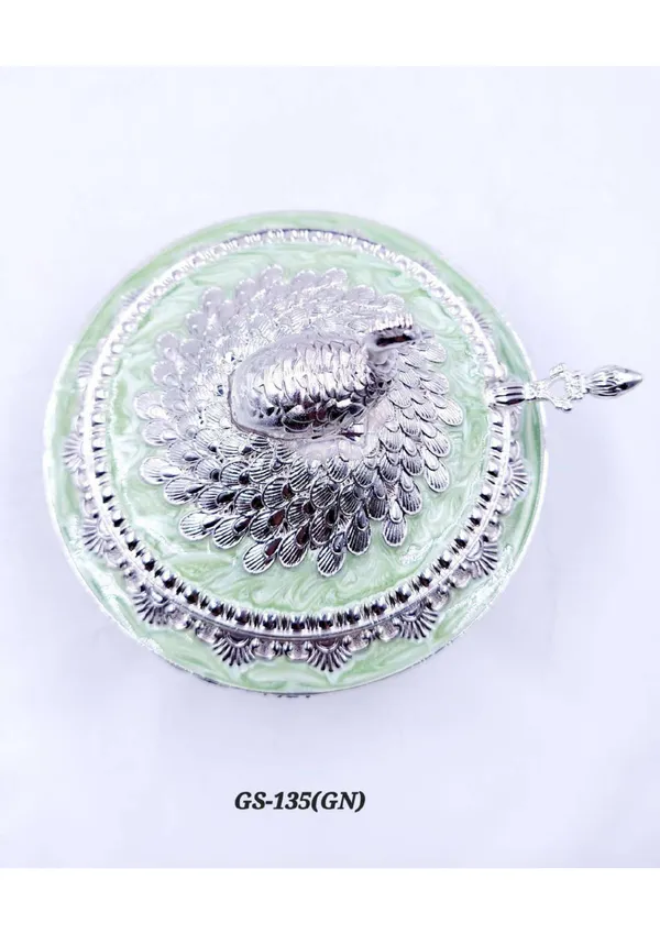 Metal_Decorative_Peacock_Motif_Round_Dry_Fruit_Box