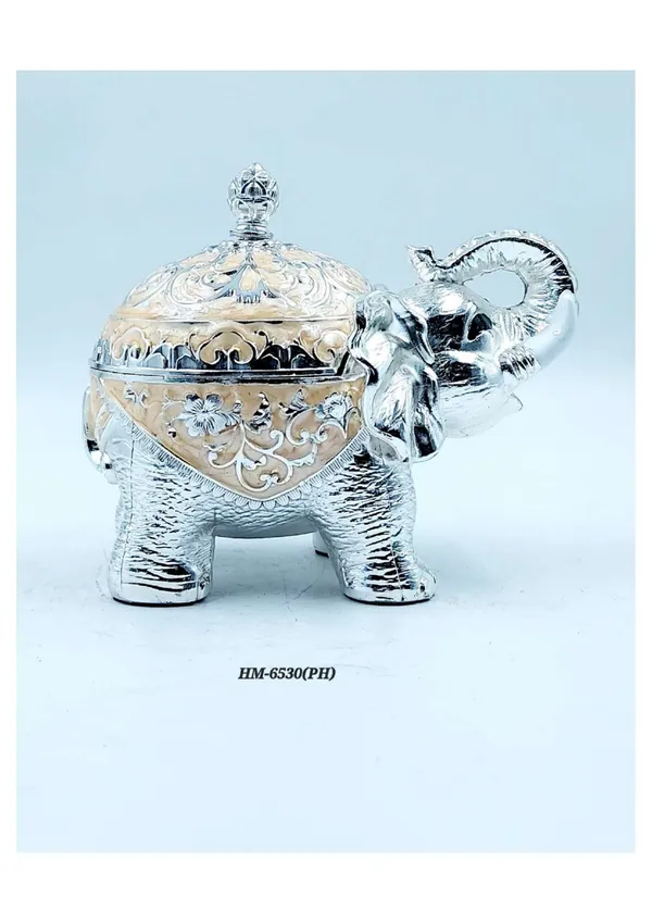 Metal_Ornate_Elephant_Pattern_Decorative_Storage_Container