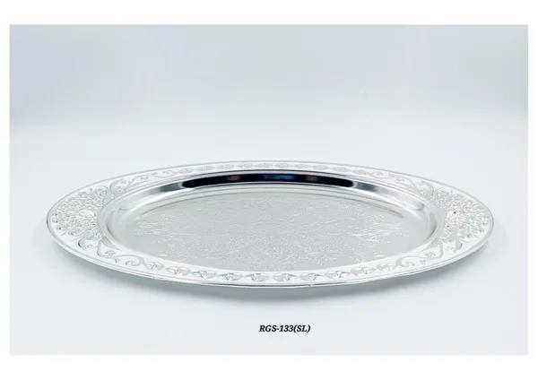 Metal_Decorative_Floral_Oval_Serving_Tray