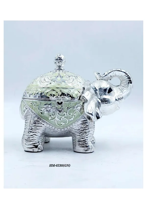 Metal_Ornate_Elephant_Motif_Storage_Container