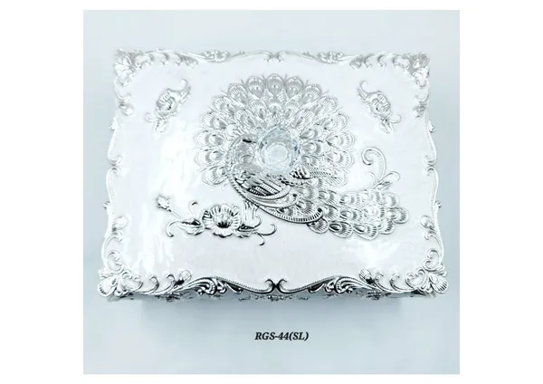 Metal_Ornate_Peacock_Pattern_Decorative_Storage_Box