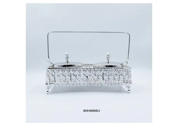 Metal_Ornate_Silver_Finish_Serving_Tray_Set