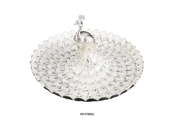 Metal_Decorative_Peacock_Feather_Decorative_Tray