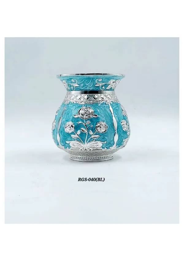 Metal_Decorative_Floral_Pattern_Blue_Vase