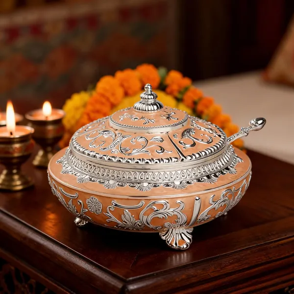 Metal_Traditional_Floral_Embossed_Lidded_Decorative_Bowl