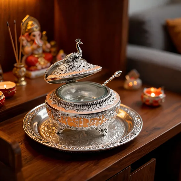Metal_Traditional_Peacock_Design_Diya