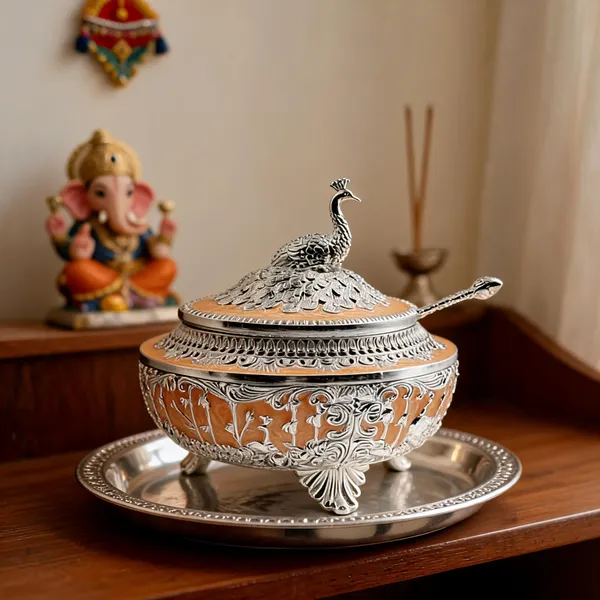 Metal_Traditional_Peacock_Design_Diya