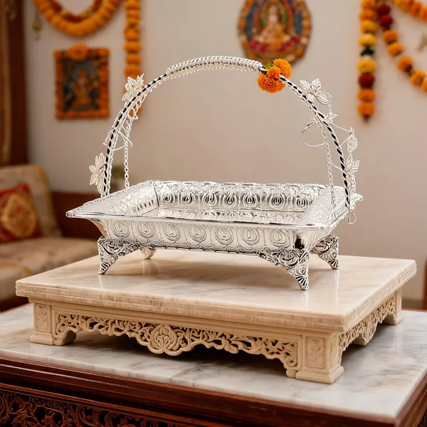 Metal_Festive_Ornate_Silver_Swing_Cradle