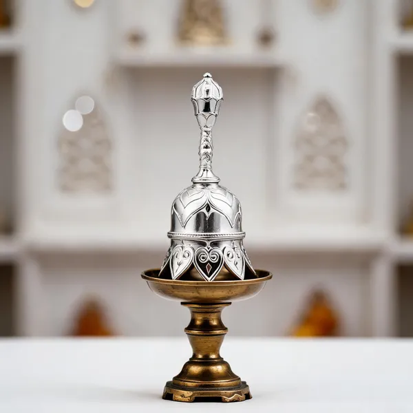 Metal_Ornate_Traditional_Pooja_Bell_Silver
