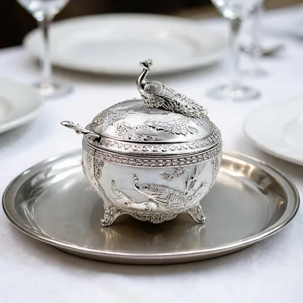 Metal_Traditional_Peacock_Embossed_Covered_Bowl_With_Spoon