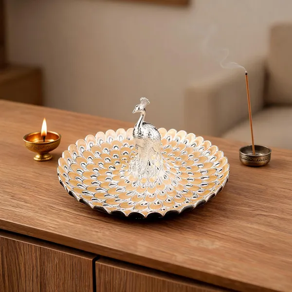Metal_Traditional_Peacock_Motif_Decorative_Round_Tray